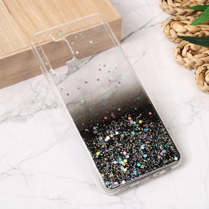 Silikonska maska / futrola Glitter za Samsung A325 Galaxy A32 4G (EU) crna.