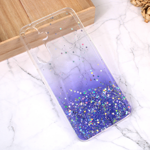 Silikonska maska / futrola Glitter za Samsung A356 Galaxy A35 5G ljubicasta.