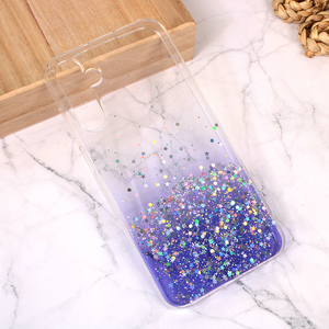 Silikonska maska / futrola Glitter za Samsung A156 Galaxy A15 5G ljubicasta.