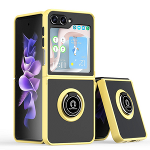 Maska / futrola Frosted Shockproof za Samsung F741B Galaxy Z Flip 6 5G zuta.