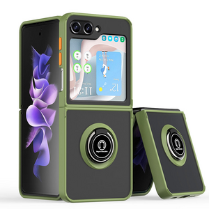 Maska / futrola Frosted Shockproof za Samsung F741B Galaxy Z Flip 6 5G zelena.
