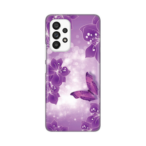 Silikonska maska / futrola print za Samsung A536 Galaxy A53 5G Butterfly And Flowers.