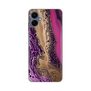 Silikonska maska / futrola print za Samsung A065F Galaxy A06 Purple Gold Marble.