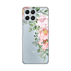 Silikonska maska / futrola print ultra tanka za Huawei Honor X8 Gentle Rose Pattern.