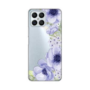 Silikonska maska / futrola print ultra tanka za Huawei Honor X8 Blue Roses.