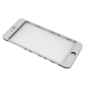Staklo touchscreen-a za iPhone 6s Plus + frame + OCA stiker (Crown Quality) beli (MS).