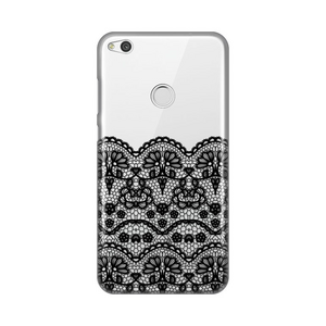 Silikonska maska / futrola print ultra tanka Za Huawei Honor 8 Lite/P8 Lite (2017)/P9 Lite (2017) crni Lace.