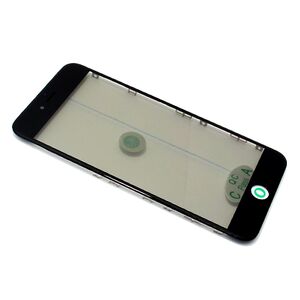 Staklo touchscreen-a za iPhone 6s Plus sa frejmom + oca i polaroid crni original (MS).