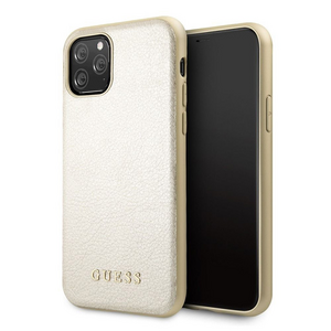 Maska / futrola Guess Hc PC Iridescent Leather za iPhone 11 Pro zlatna (GUHCN58IGLGO).