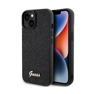 Maska / futrola Guess Hc PU Disco Script Metal za iPhone 15 (GUHCP15SPMSDGSK).