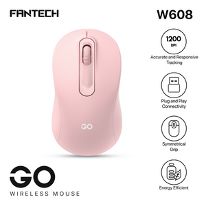 Mis Wireless Fantech W608 GO roze.