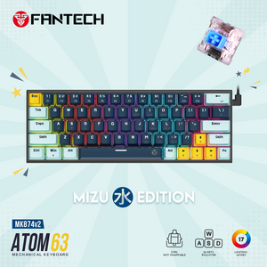 Tastatura Mehanicka Gaming Fantech MK874 RGB Atom 63 Navy (Blue switch).