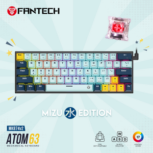 Tastatura Mehanicka Gaming Fantech MK874 RGB Atom 63 SkyBlue (Red switch).