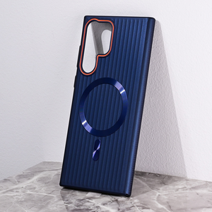 Maska / futrola Magsafe Stripe za Samsung S928B Galaxy S24 Ultra plava.