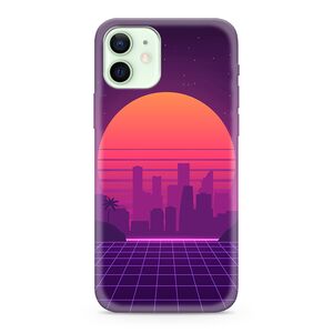 Maska / futrola ultra tanka print providna NEON WAVE za iPhone 12/12 Pro (6.1) NW04 (MS).