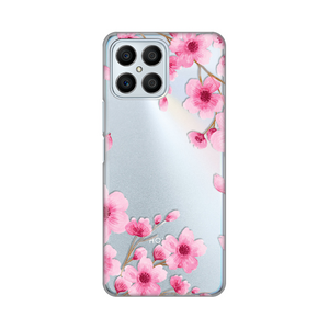 Silikonska maska / futrola print ultra tanka za Huawei Honor X8 Rose flowers.