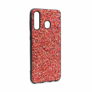 Maska / futrola Glitter za Samsung A305 Galaxy A30 crvena.