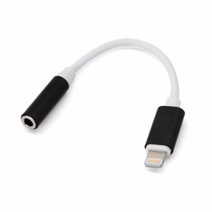 Adapter za slusalice iP-11 iPhone lightning na 3.5mm crni.