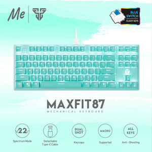 Tastatura Mehanicka Gaming Fantech MK856 RGB Maxfit 87 (Blue switch) Mint Edition.