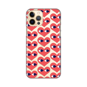 Silikonska maska / futrola print ultra tanka za iPhone 12/12 Pro 6.1 Eye Heart Pattern.