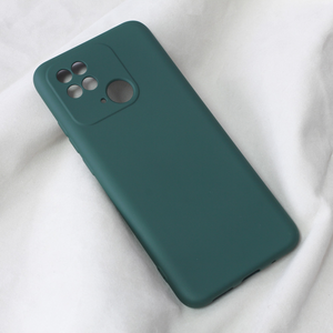 Maska / futrola Teracell Soft Velvet za Xiaomi Redmi 10C tamno zelena.