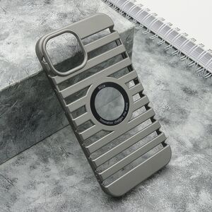 Maska / futrola LINES LOGO CUT za iPhone 14 (6.1) siva (MS).