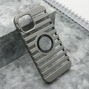 Maska / futrola LINES LOGO CUT za Iphone 12/12 Pro (6.1) siva (MS).