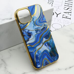 Maska / futrola MARBLE za iPhone 15 plava (MS).