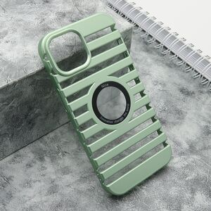 Maska / futrola LINES LOGO CUT za iPhone 15 mint (MS).