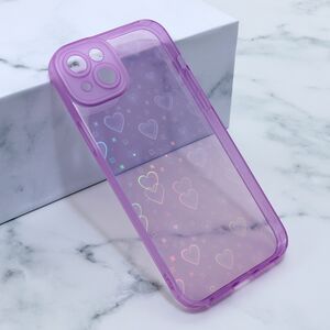 Maska / futrola Heart Color IMD za iPhone 14 Plus ljubicasta (MS).
