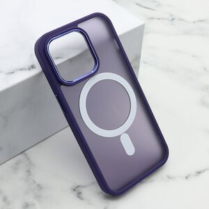Maska / futrola SILKY MAGSAFE II za iPhone 15 Pro (6.1) ljubicasta (MS).