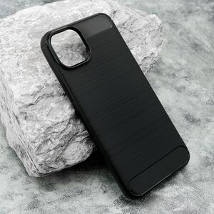 Silikonska maska / futrola BRUSHED za iPhone 15 Plus crna (MS).