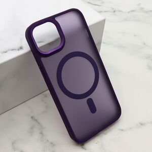 Maska / futrola SILKY MAGSAFE II za iPhone 14 (6.1) ljubicasta (MS).