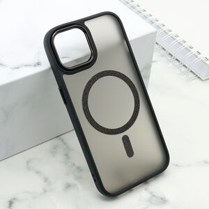 Maska / futrola SHINING MAGSAFE za iPhone 15 crna (MS).