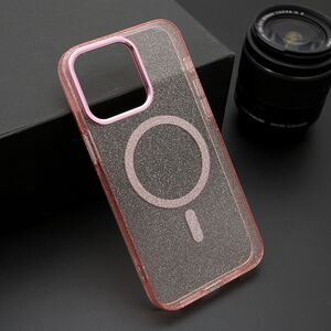 Maska / futrola SPARKLING MagSafe za iPhone 15 Pro Max (6.7) roze (MS).