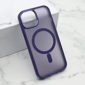 Maska / futrola SILKY MAGSAFE za iPhone 15 ljubicasta (MS).