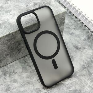 Maska / futrola SILKY MAGSAFE mat za iPhone 15 crna (MS).