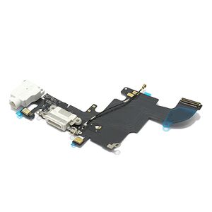 Flet kabl za Iphone 6S sa konektorom punjenja i slušalice beli (MS).