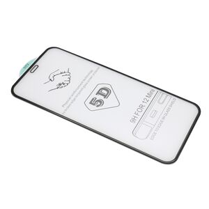 GLASS - Staklena zaštita za ekran 5D za Iphone 12 Mini (5.4) crna (MS).