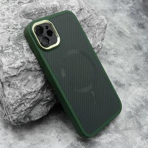 Maska / futrola CARBON MagSafe za iPhone 11 (6.1) zelena (MS).