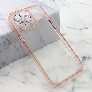 Maska / futrola DIAMOND LENS za iPhone 15 Pro Max (6.7) roze (MS).