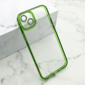 Maska / futrola DIAMOND LENS za iPhone 15 Plus zelena (MS).