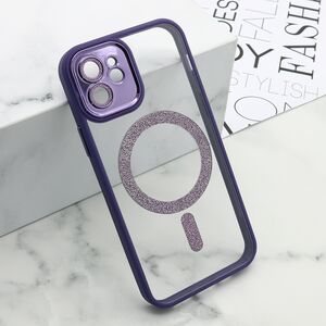Maska / futrola DIAMOND MagSafe za iPhone 12 ljubicasta (MS).