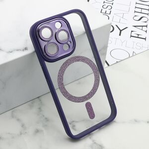 Maska / futrola DIAMOND MagSafe za iPhone 15 Pro (6.1) ljubicasta (MS).