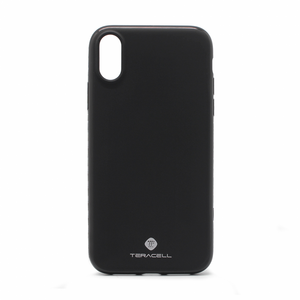 Silikonska maska / futrola Teracell Giulietta za iPhone XS Max crna.