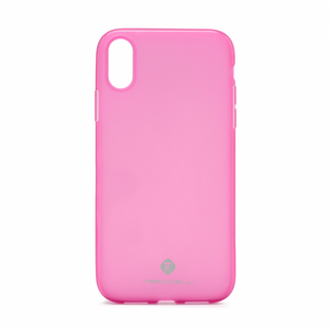 Silikonska maska / futrola Teracell Giulietta za iPhone XS Max pink.