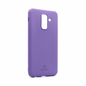 Silikonska maska / futrola Teracell Giulietta za Samsung A605 Galaxy A6 Plus (2018) mat ljubicasta.