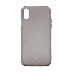 Silikonska maska / futrola Teracell Giulietta za iPhone XS Max siva.