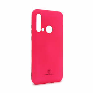 Silikonska maska / futrola Teracell Giulietta za Huawei P20 Lite 2019 mat pink.
