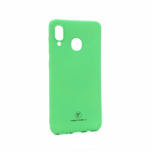 Silikonska maska / futrola Teracell Giulietta za Samsung A305 Galaxy A30 mat zelena.